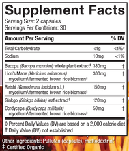 Load image into Gallery viewer, MycoBotanicals® Brain* 60 Capsules