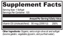 Load image into Gallery viewer, Swiftwater Medical, Vitamin D3 2,000 IU